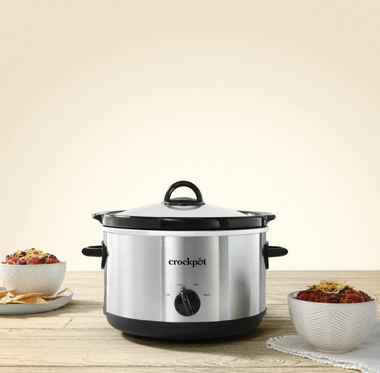 Crock-Pot Manual 4.5-Quart Slow Cooker, Silver — Product Information | Item Overview