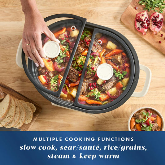 Crock-Pot MultiMeal Multicooker and Programmable Slow Cooker, With Extra 8-Qt. Cooking Pot, Oat Milk — Product Information — Item Information