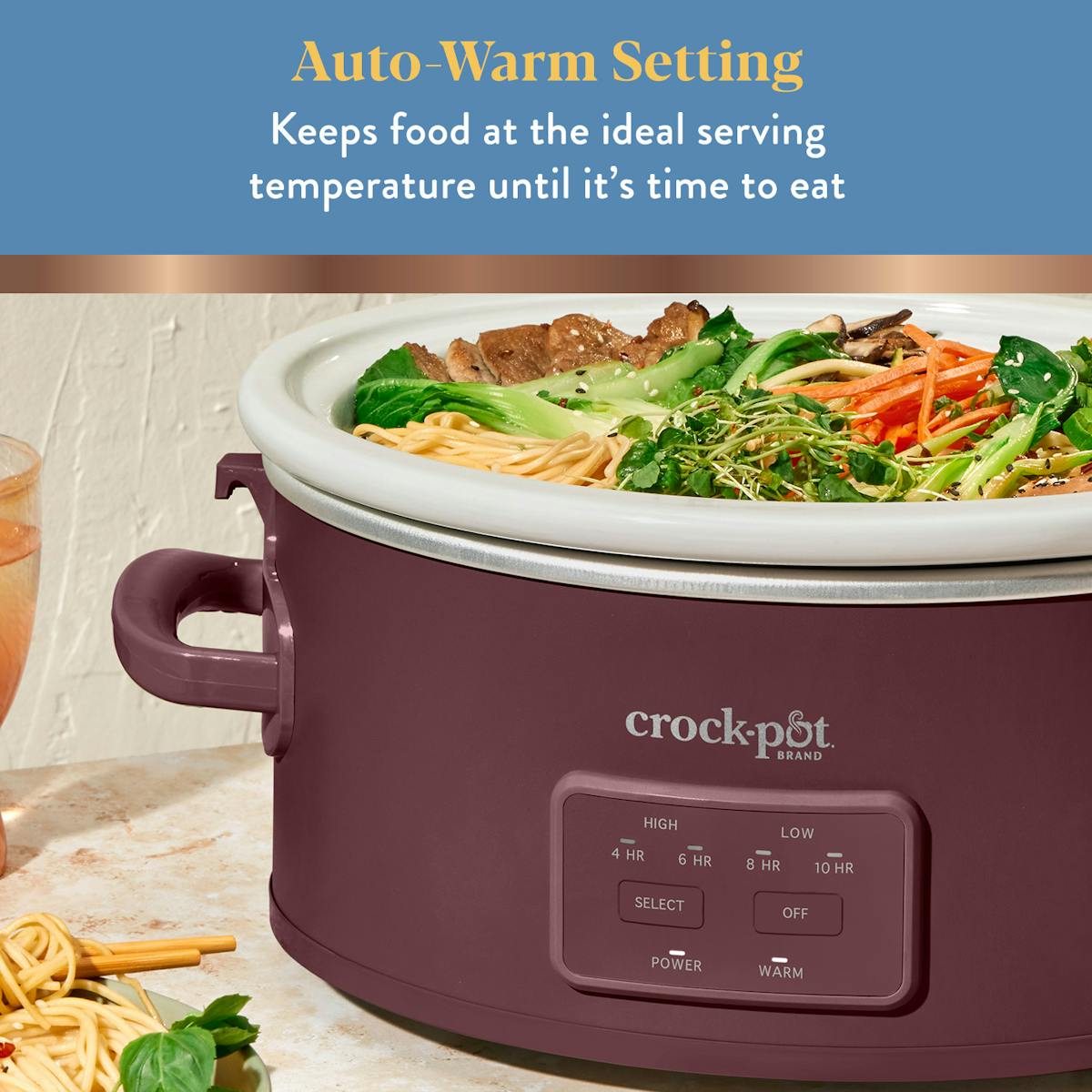 Crock-Pot 6 Qt. Cook & Carry Programmable Slow Cooker, Lambrusco — Product Information | Item Overview