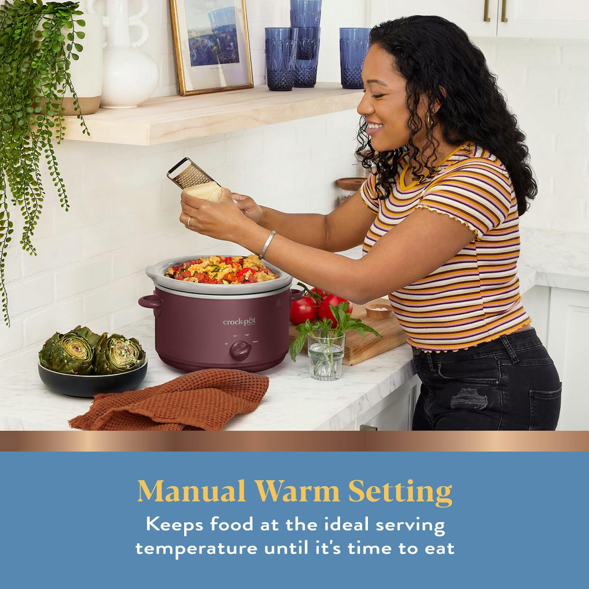 Crock-Pot Design Series 4.5 Qt. Manual Slow Cooker, Lambrusco — Product Information — Product Information