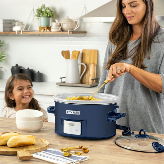 Crock-Pot Design Series 7-Quart Cook & Carry Slow Cooker, Poseidon | Programmable Slow Cooker with Locking Lid — Product Details | Product Guide
