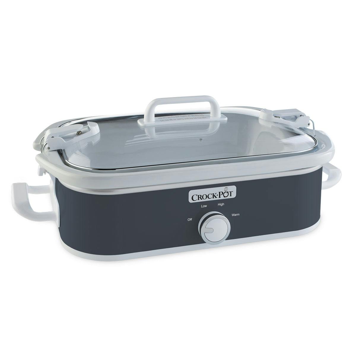 Crock-Pot Manual 3.5-Quart Casserole Crock Slow Cooker, Charcoal | Item Details — Item Information