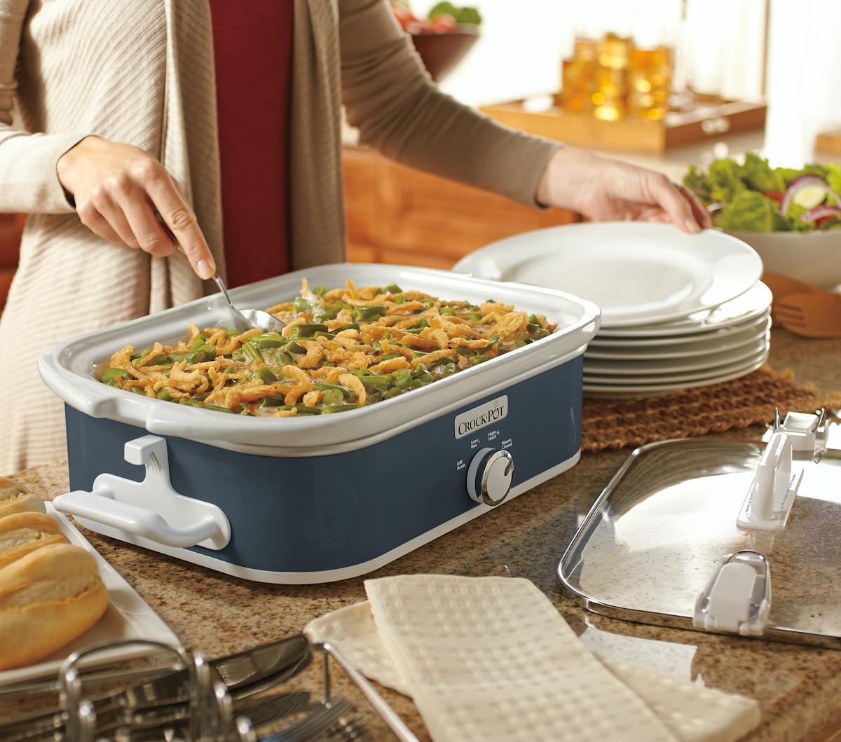 Crock-Pot Manual 3.5-Quart Casserole Crock Slow Cooker, Charcoal | Item Details — Item Information