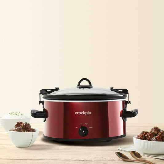 Crock-Pot Manual 6-Quart Cook & Carry Slow Cooker, Red | Item Details — Product Information