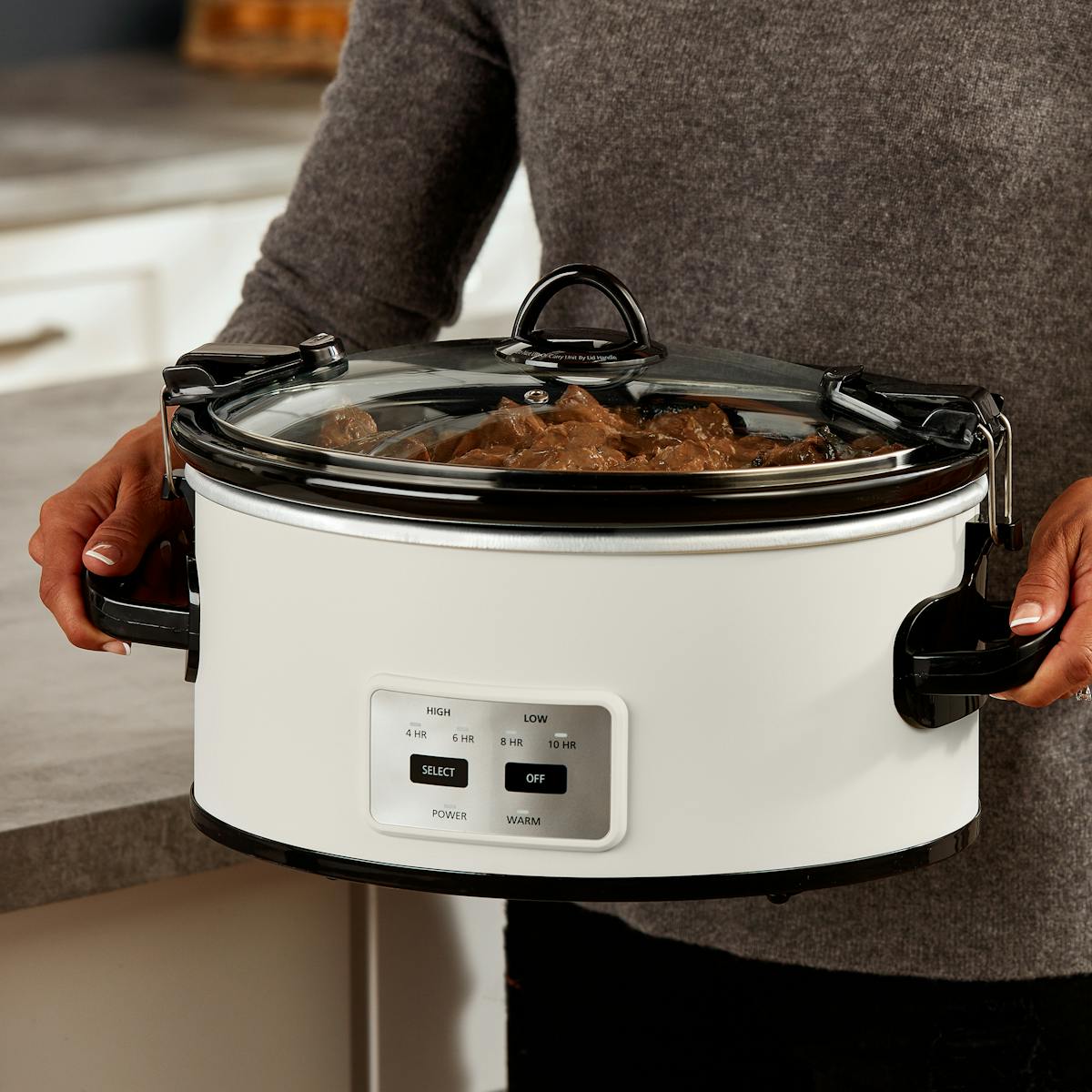Crock-Pot Manual 6-Quart Cook & Carry Slow Cooker, Silver | Item Details | Product Features