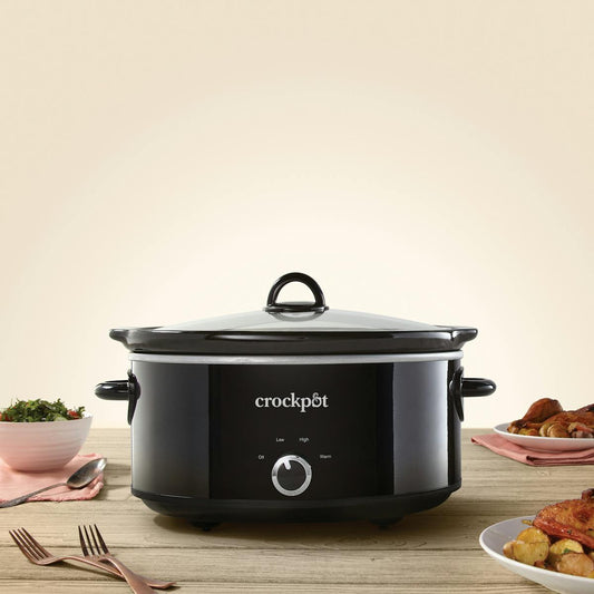 Crock-Pot Manual 7-Quart Slow Cooker, Black | Item Details — Full Product Details