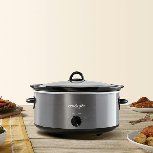 Crock-Pot Manual 7-Quart Slow Cooker, Charcoal — Product Information | Product Features