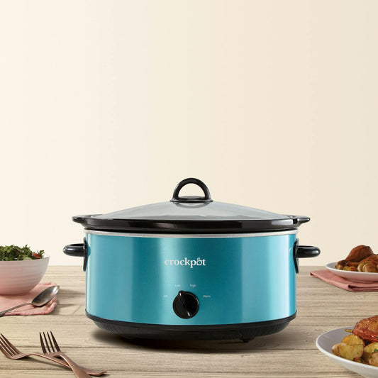 Crock-Pot Manual 7-Quart Slow Cooker, Turquoise | Product Overview | Product Features
