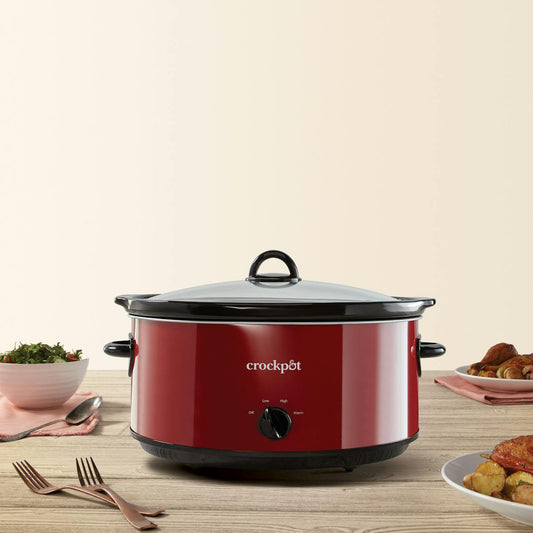 Crock-Pot Manual 8-Quart Slow Cooker, Red Polished — Product Details — Details and Specifications