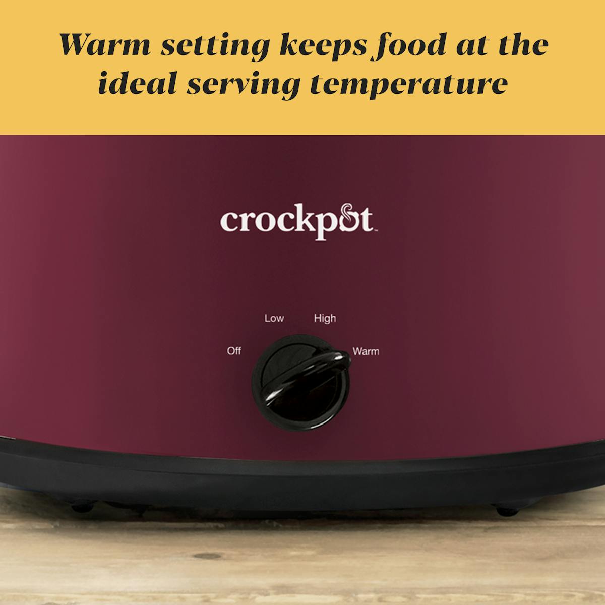 Crock-Pot Manual 8-Quart Slow Cooker, Rhubarb — Product Details — Item Information