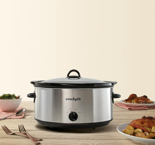Crock-Pot Manual 8-Quart Slow Cooker, Stainless Steel — Product Information | Item Details