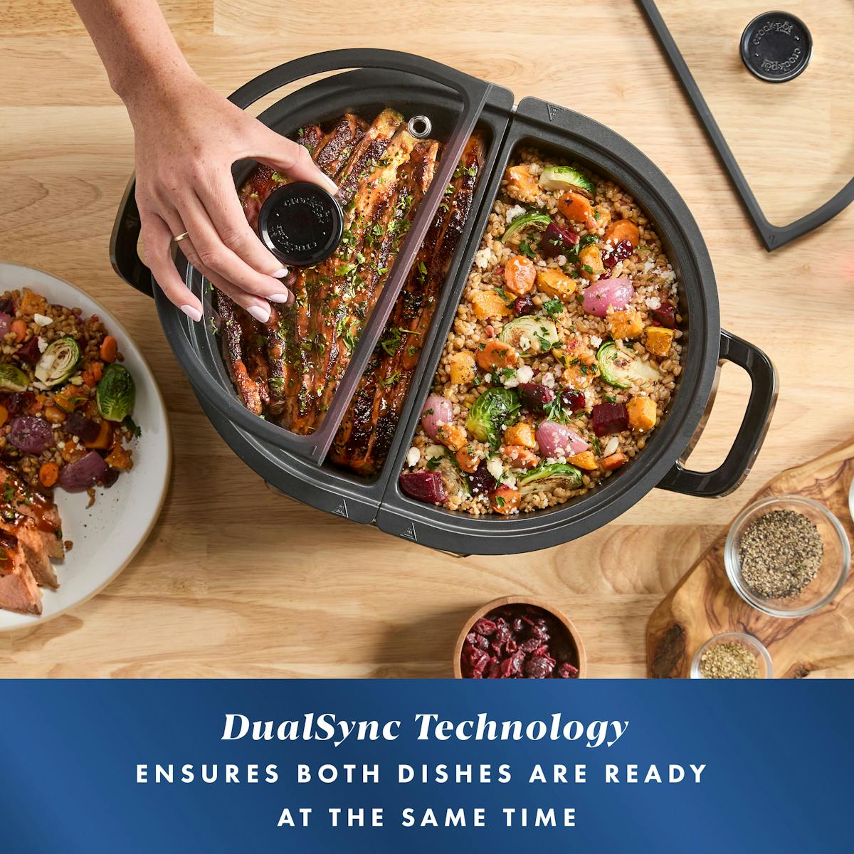 Crock-Pot MultiMeal Multicooker and Programmable Slow Cooker, Speckled Black | Product Overview | Item Overview