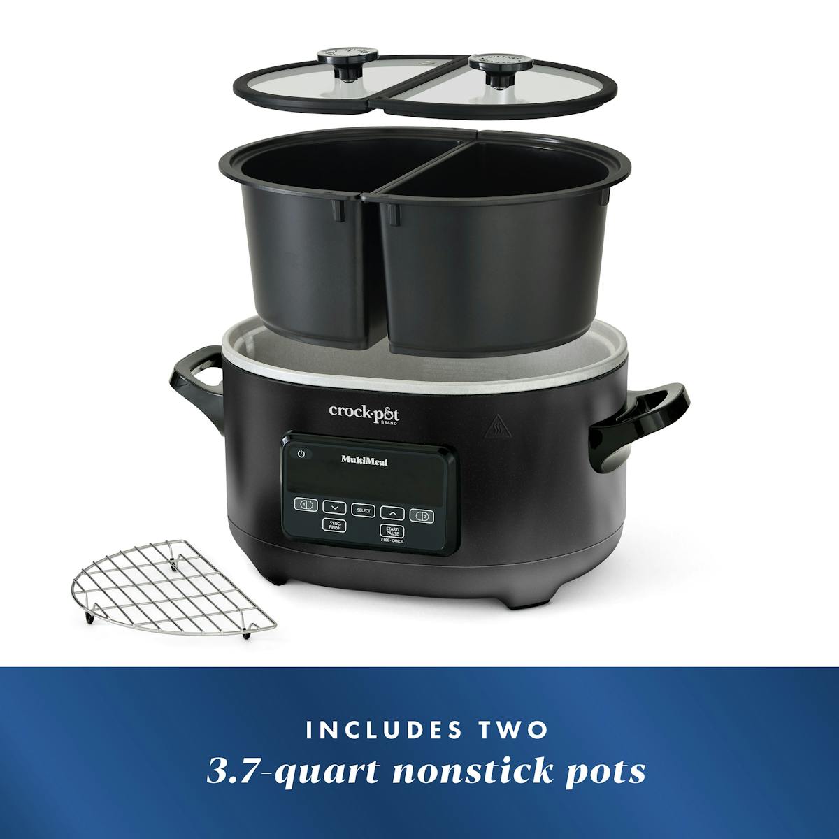 Crock-Pot MultiMeal Multicooker and Programmable Slow Cooker, Speckled Black | Product Overview | Item Overview