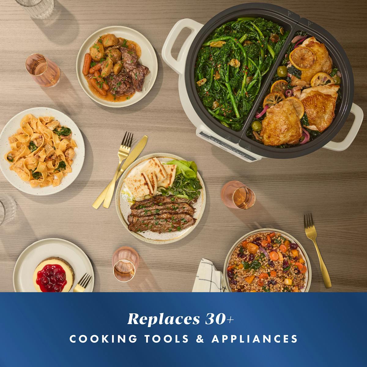 Crock-Pot MultiMeal Multicooker and Programmable Slow Cooker with Bake Function, Oat Milk — Product Information | Item Overview