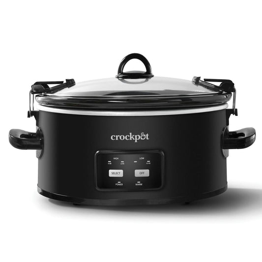 Crock-Pot One-Touch Control 6-Quart Cook & Carry Slow Cooker, Matte Black — Product Information — Item Information