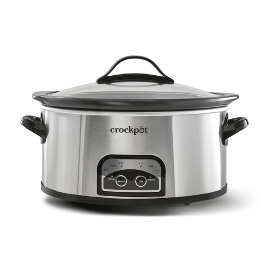 Crock-Pot One Touch Control 6-Quart Easy-to-Clean Slow Cooker, Stainless Steel — Product Information — Product Details
