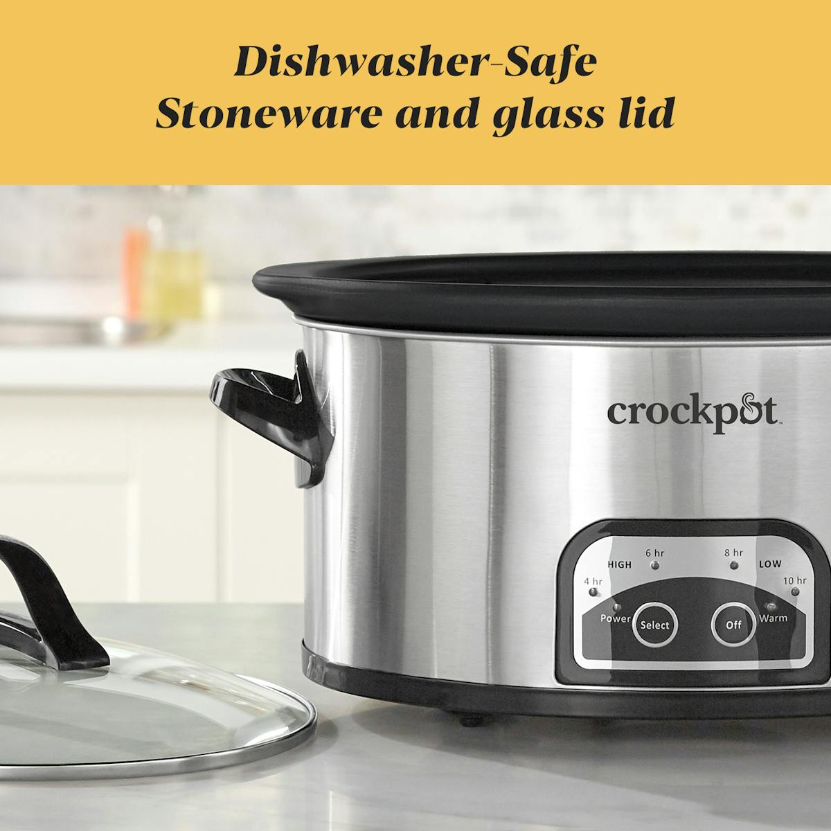 Crock-Pot One Touch Control 6-Quart Easy-to-Clean Slow Cooker, Stainless Steel — Product Information — Product Details