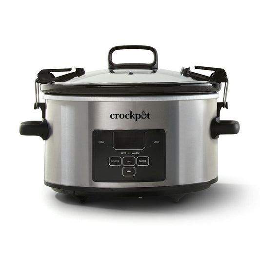 Crock-Pot Programmable 4-Quart Cook & Carry Slow Cooker, Stainless Steel — Product Details — Product Facts
