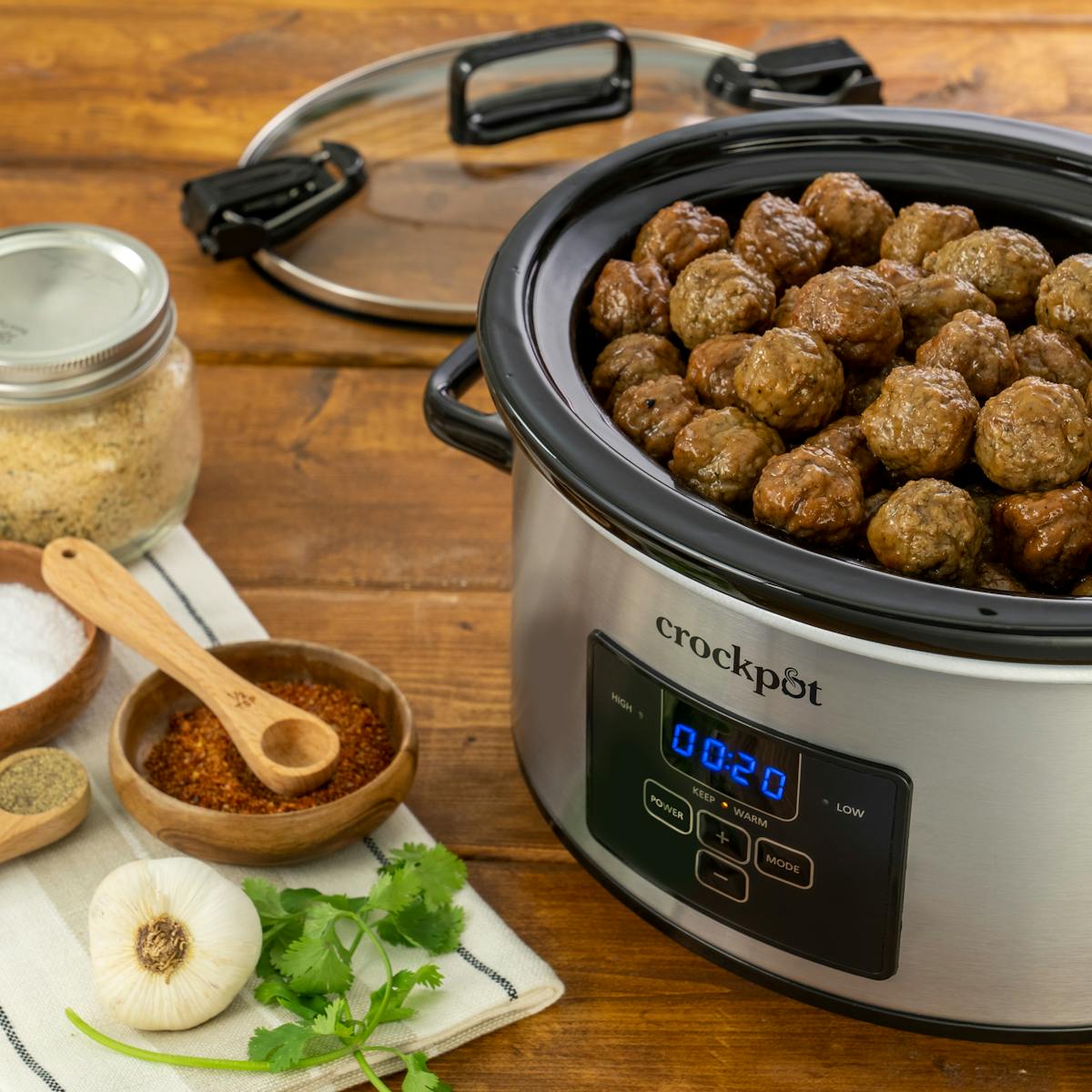 Crock-Pot Programmable 4-Quart Cook & Carry Slow Cooker, Stainless Steel — Product Details — Product Facts