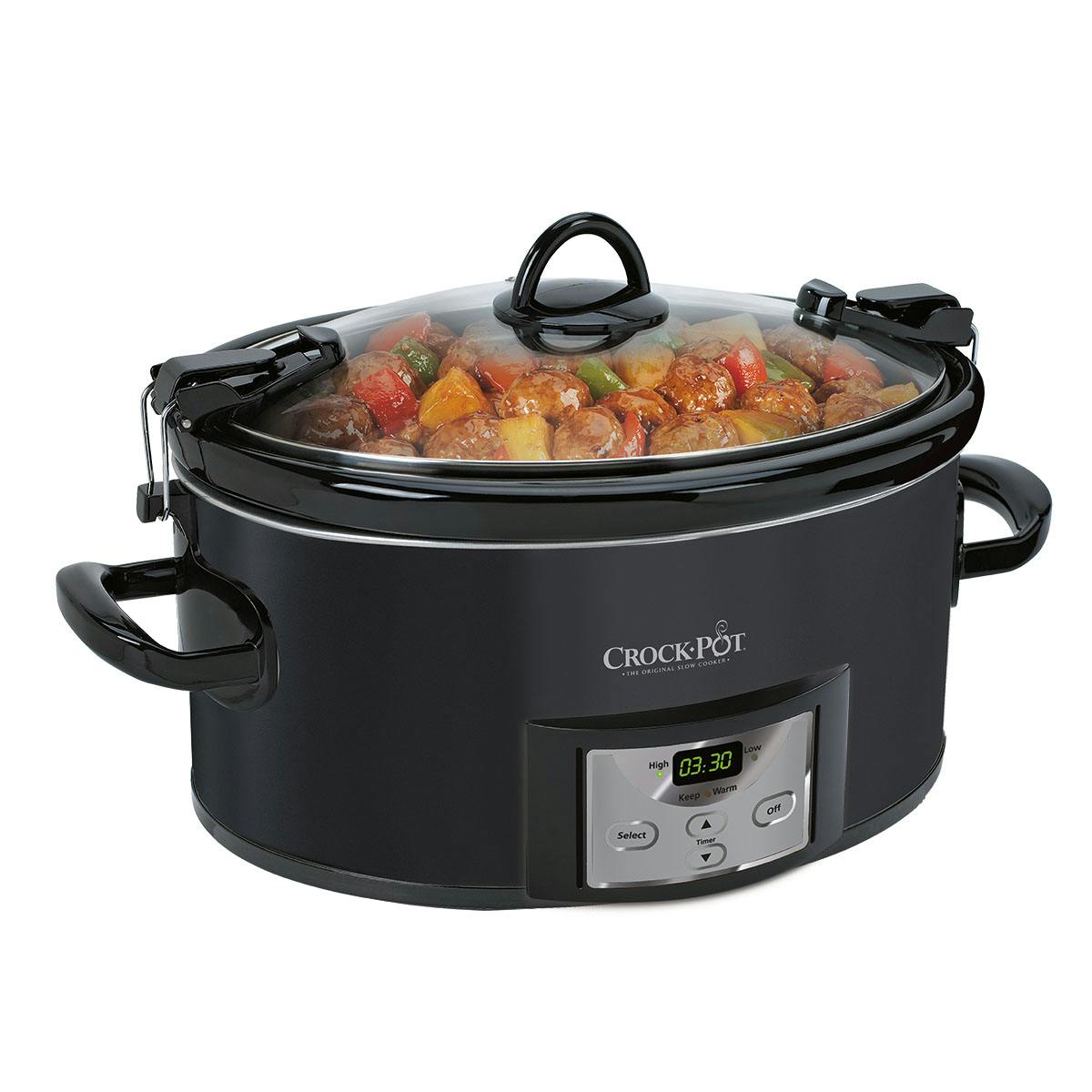 Crock-Pot Programmable 7-Quart Cook & Carry Slow Cooker, Black | Product Overview — Full Product Details