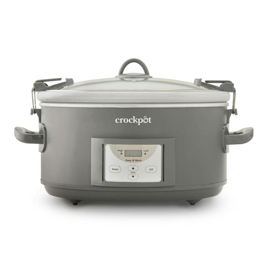Crock-Pot Programmable 7-Quart Cook and Carry Slow Cooker, Grey — Product Information — Product Information