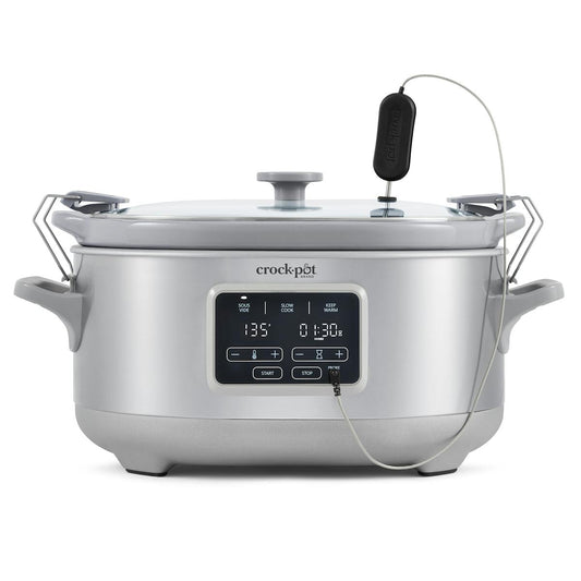 Crock-Pot Programmable 7-Quart Cook & Carry Slow Cooker with Sous Vide, Stainless Steel — Product Details — Details and Specifications