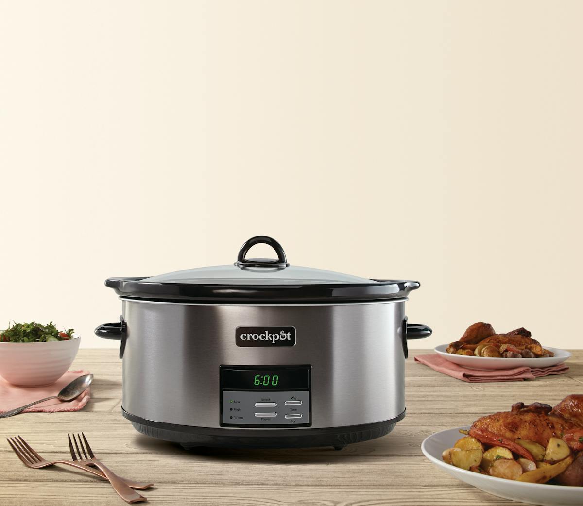 Crock-Pot Programmable 8-Quart Slow Cooker, Black Stainless Collection — Product Details | Detailed Overview