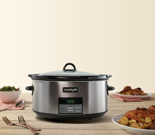 Crock-Pot Programmable 8-Quart Slow Cooker, Black Stainless Collection — Product Details | Detailed Overview