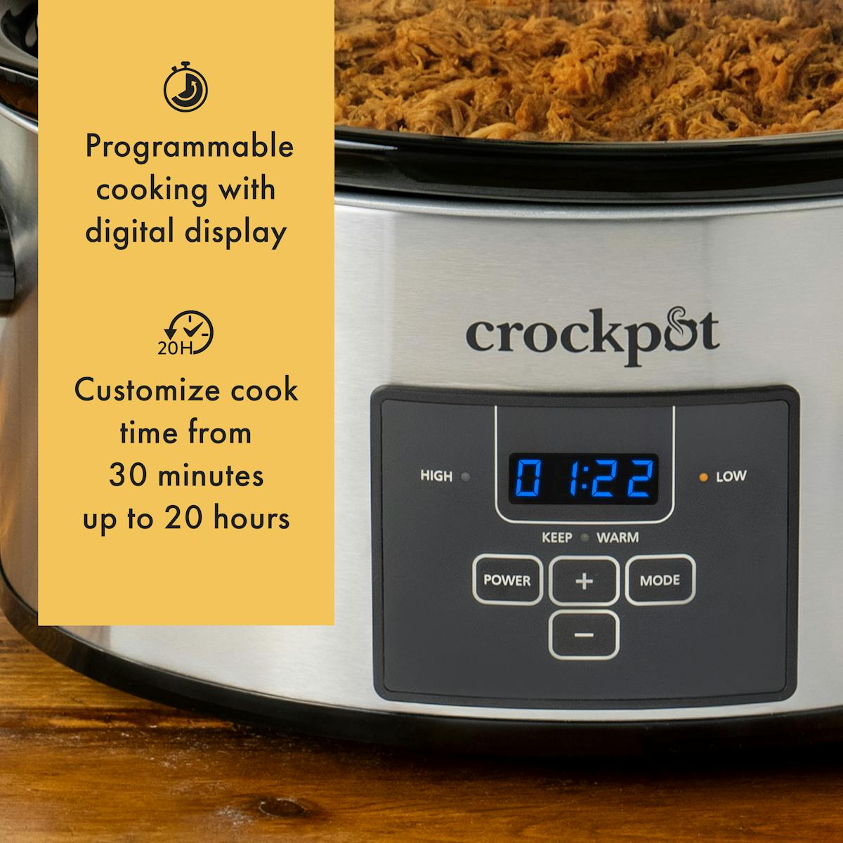 Crock-Pot Programmable Choose-a-Crock Slow Cooker, Stainless Steel — Product Information — Item Information